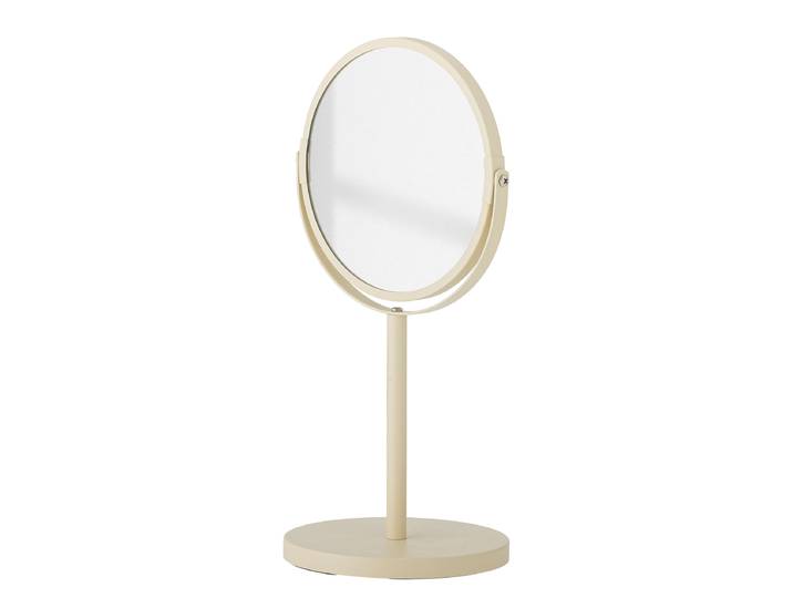 Tischspiegel Milde Ø 20cm Beige Eisen, pulverbeschichtet 35cm
