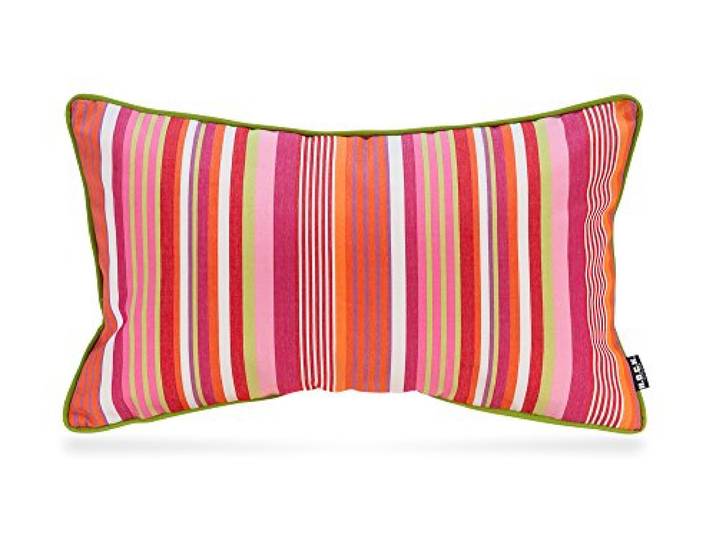 H.O.C.K. Yucatan Outdoor Kissen inkl. Füllung mit Keder 50x30cm pink Stripes Sun