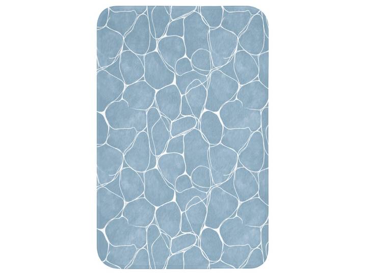 WC-VORLEGER Organisch - Muster - Blau WC Teppich 40x60 cm