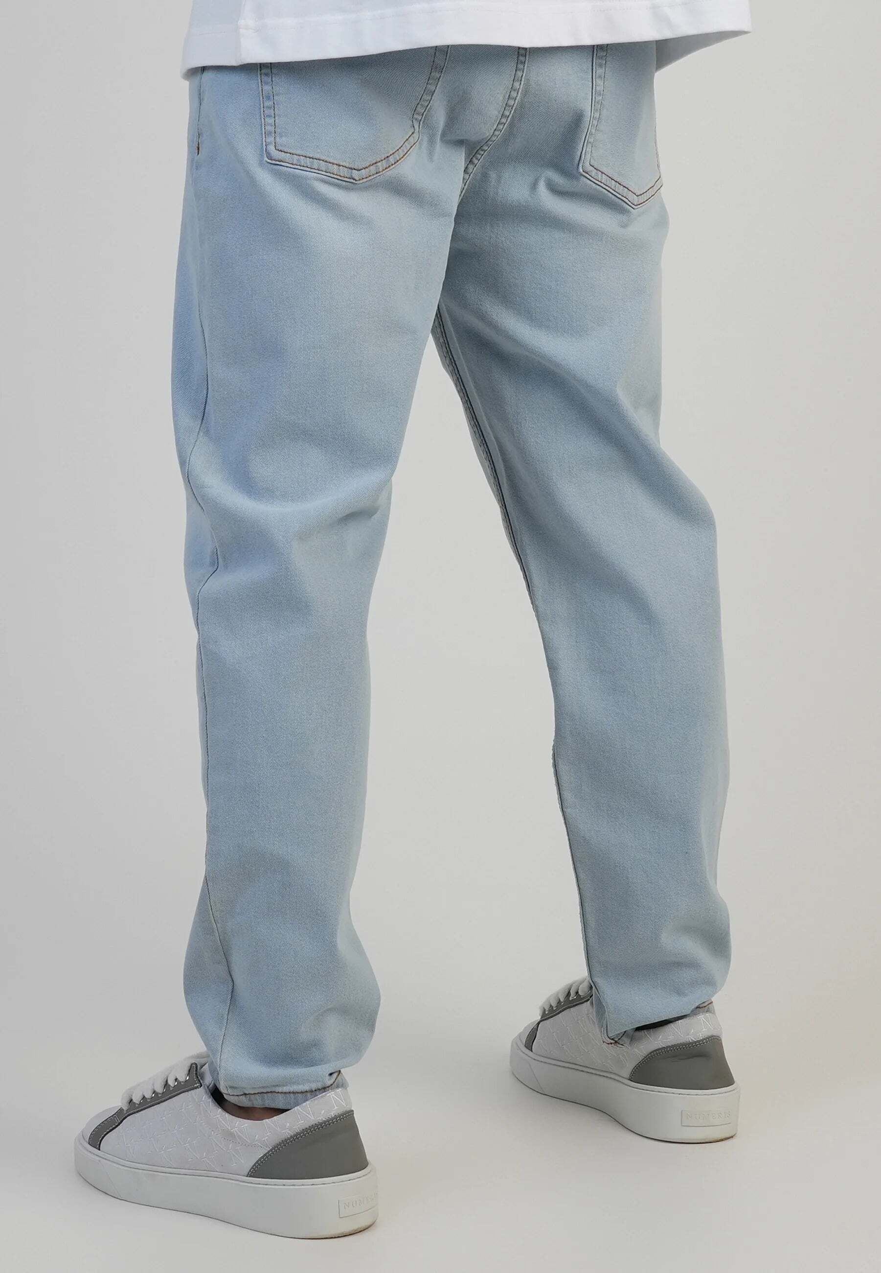 Tapered-fit-Jeans SIKSILK "Siksilk Jeans Tapered Fit Jeans", Herren, Gr. 38, N-Gr, blau, Obermaterial: 98% Baumwolle CO. 2% Elasthan EL., Jeans Tapered-fit-Jeans blau 38, N-Gr