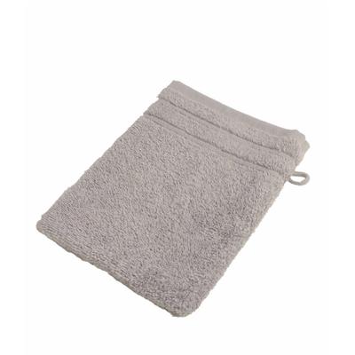 Waschhandschuh WEWO FASHION "9518W", grau (lightgrau), B:16cm L:21cm, Frottee, Waschlappen, saugstark