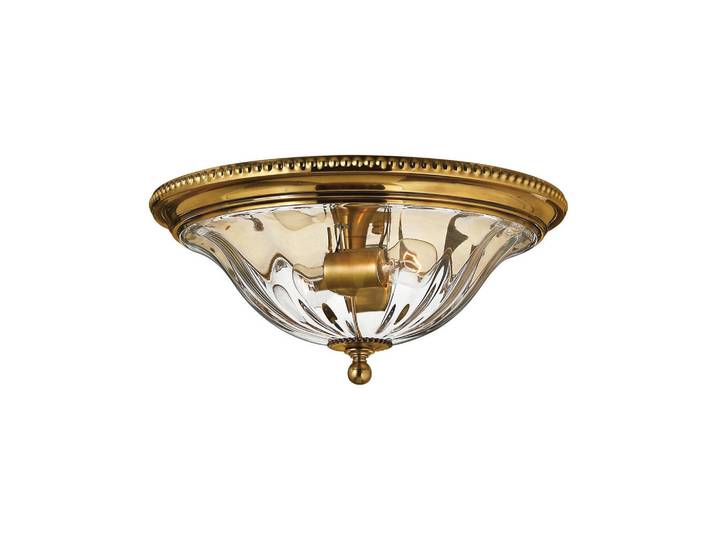 Elstead Lighting Deckenleuchte, Messingfarben, Metall, Glas, 18.6 cm, RoHS, Lampen & Leuchten, Innenbeleuchtung, Deckenlampe, Deckenlampen