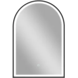 HOMCOM LED-Badezimmerspiegel Front- & Rückbeleuchtung Antibeschlag Dimmbar Memory-Funktion 60x90cm Schwarz
