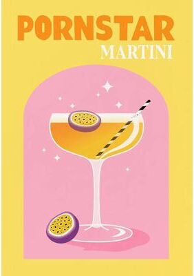 Inspired Living Colorful Cocktail Wall Art Set Trendy Bar Decor Prints For Stylish Home Bars 10 50x70cm