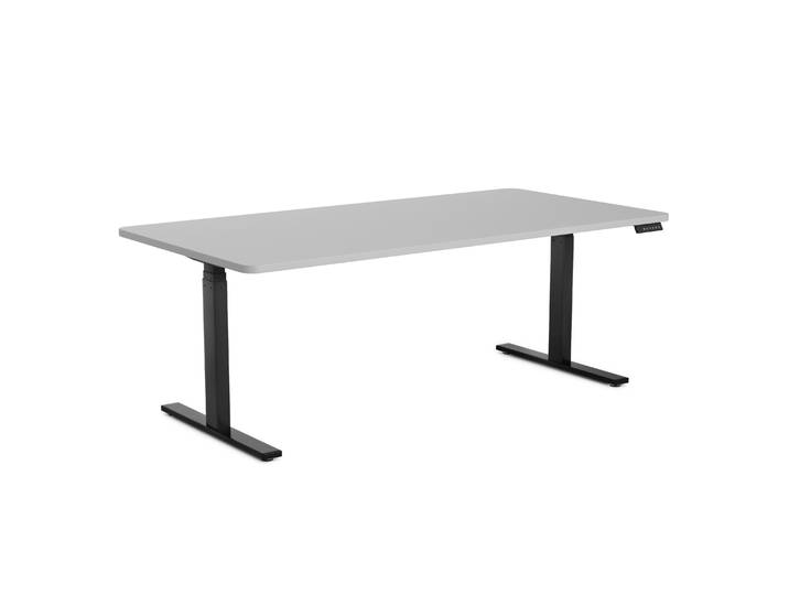 Stehpult elektrisch PREMIUM grau/schwarz 180 x 90 cm