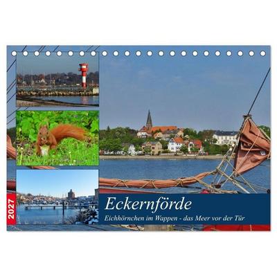 Eckernförde. Eichhörnchen im Wappen - das Meer vor der Tür (Tischkalender 2027 DIN A5 quer), CALVENDO Monatskalender