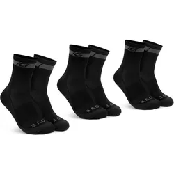 GripGrab, Unisex, Sportsocken, Merino Socken 3er Pack (38 - 41), Schwarz