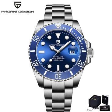 Youfap Market PAGANI Design Automatic Mechanical Watch For Men Waterproof Stainless Steel Luxury Timepiece allblue