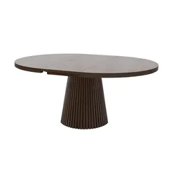 Esstisch ausziehbar Adam , holzfarben , Maße (cm): H: 76  Ø: 130
