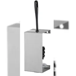 Basicline WC-Bürstenhalter - Edelstahl - mit Tropfschale