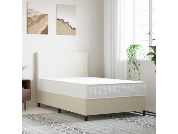 TUERYAFEK Taschenfederkernmatratze Mittelfest 140x200 cm 7 Liegezonen, atmungsaktiv, geräuscharm, mit Handabzieher, komprimiert verpackt