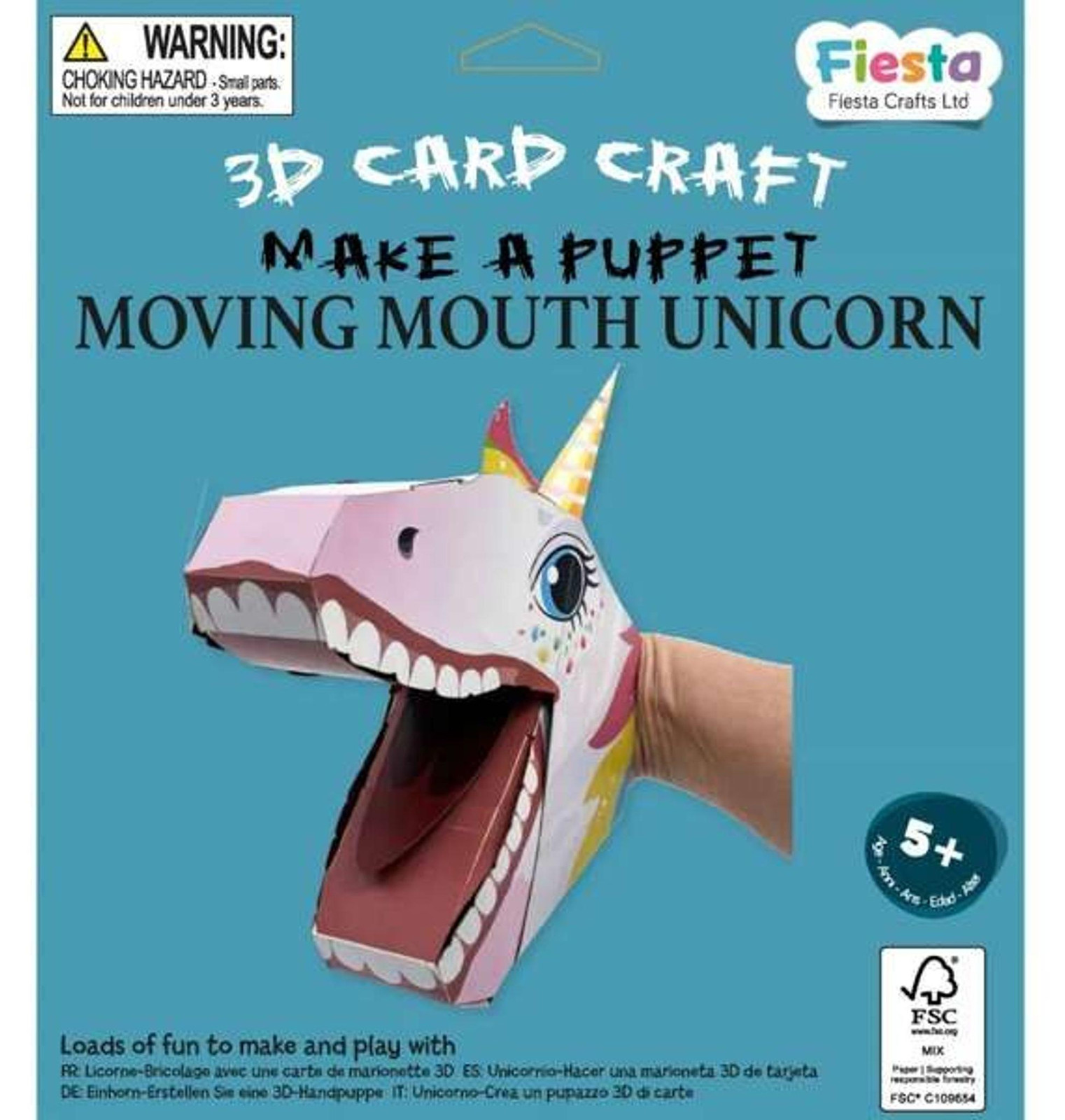 Fiesta Crafts Creatieve 3D poppenset eenhoorn