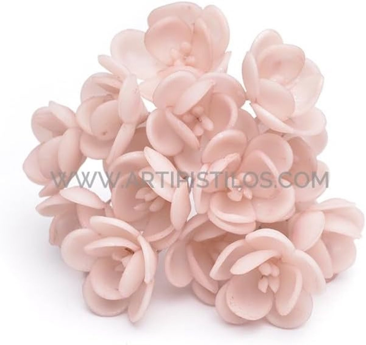 Porseleinen Bloem Nude Roze - Decoratieve Handgemaakte Bloem met 19 cm Diameter