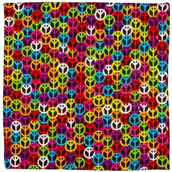 Widmann Bandana 55x55cm Peacezeichen