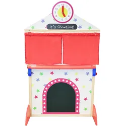 Spielmaus Holz Kasperletheater 114x65x30 cm