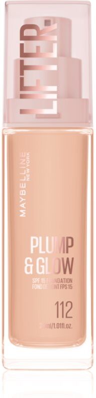 MAYBELLINE NEW YORK Lifter Plump & Glow brightening foundation for a natural look shade 112 30 ml