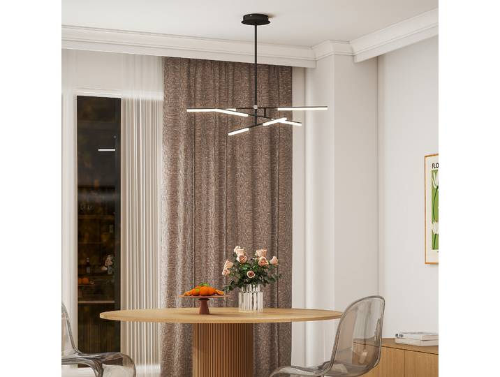 HOMCOM Suspension LED Moderne Ø100cm Lumière Ajustable Acrylique
