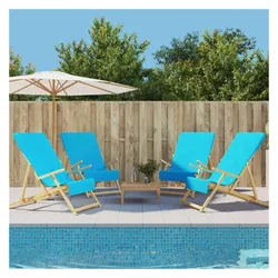 vidaXL, Strandtuch, Wavenen (4 Stück) (60 x 135 cm)