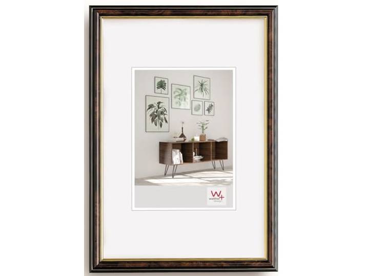 Walther Design Cadre Photo Walther Design Noyer 13 x 18 cm avec Bord intérieur doré\, Cadre Design Smell JD318N
