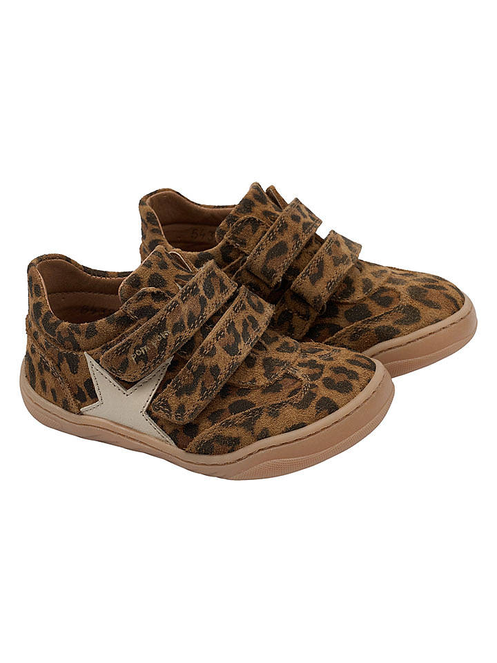 POM POM Leder-Sneakers in Hellbraun - 35