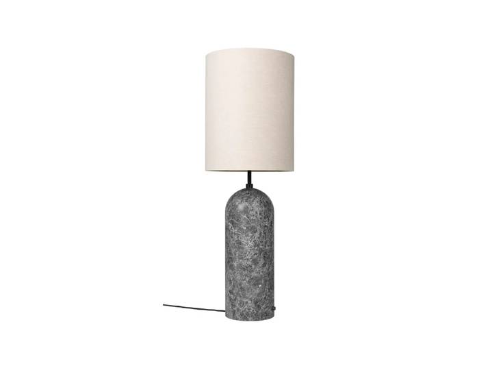 GUBI Gravity XL Stehleuchte Grauer Marmor/Canvas, high