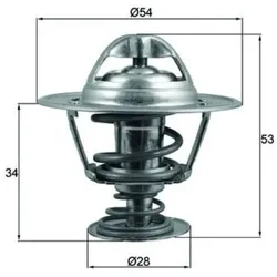 Thermostat Kühlmittel MAHLE TX 203 88D für Kia Hyundai Sorento I H100 H-1 Travel