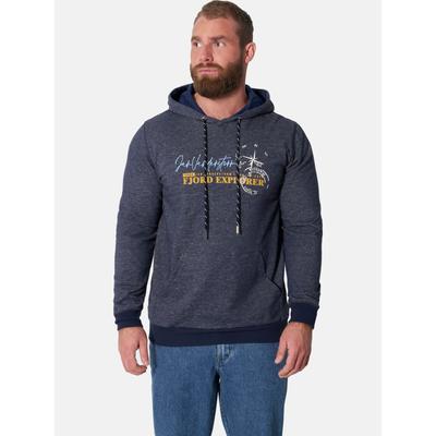 Kapuzensweatshirt JAN VANDERSTORM "Sweatshirt ABAR", Herren, Gr. 5XL, blau (dunkelblau melange), Sweatshirts
