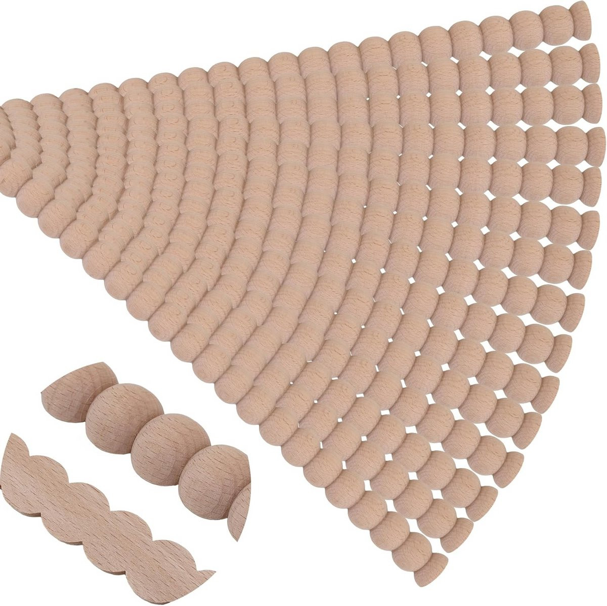 15x Houten Kralenlijst Sets - Decoratieve Afwerking voor Meubels en Klussen