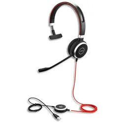Jabra Evolve 40 MS Mono - Kopfhörer - Kopfband - Büro/Callcenter - Schwarz - Monophon - China