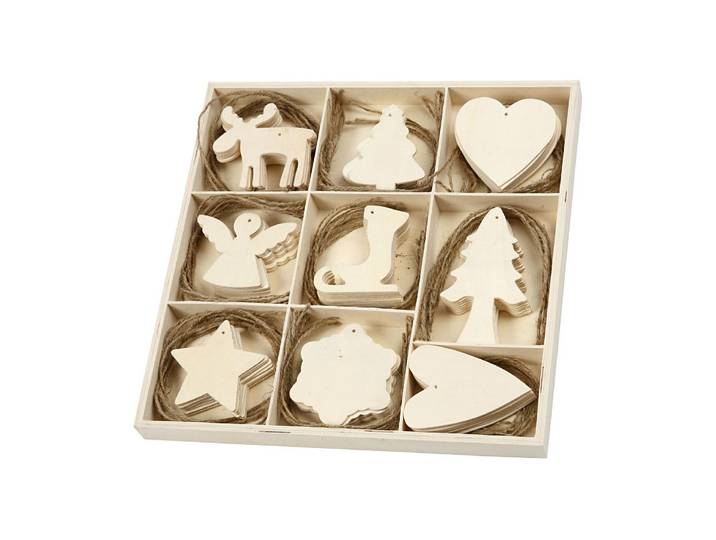 Weihnachtsbaumkugel CREATIV COMPANY 72 Stück , braun (hellbraun), Weihnachtsbaumkugeln, Weihnachtsbaumkugel