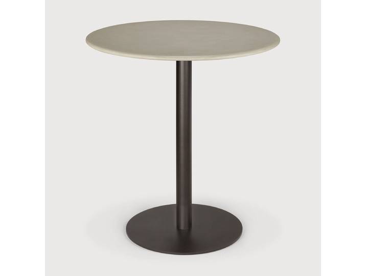 Ethnicraft Blend Outdoor-Beistelltisch Metall/Beton Dark Bronze