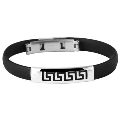 Armreif ADELIA´S "Armband – Armreif aus Kautschuk Ø 6,5 cm cm", schwarz, Armbänder, Damen, 6,5cm, Kautschuk, Armreif, Ein Geschenk, das Freude macht