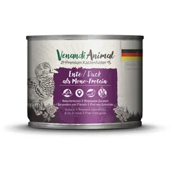 Venandi Animal Monoprotein 200g Katzennassfutter 6 x 200 Gramm Ente