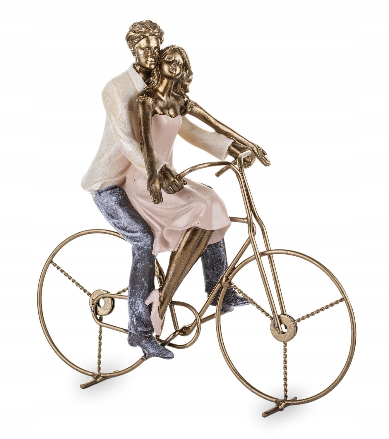 Merkloze Figurines Liefdespaar op de Fiets Decoratie en Cadeau