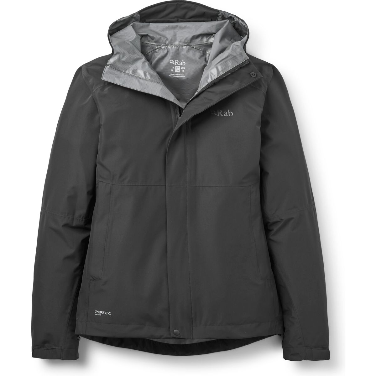 Rab Downpour Jacket Wmns black (BLK) 10 QWI-07-BLK-10
