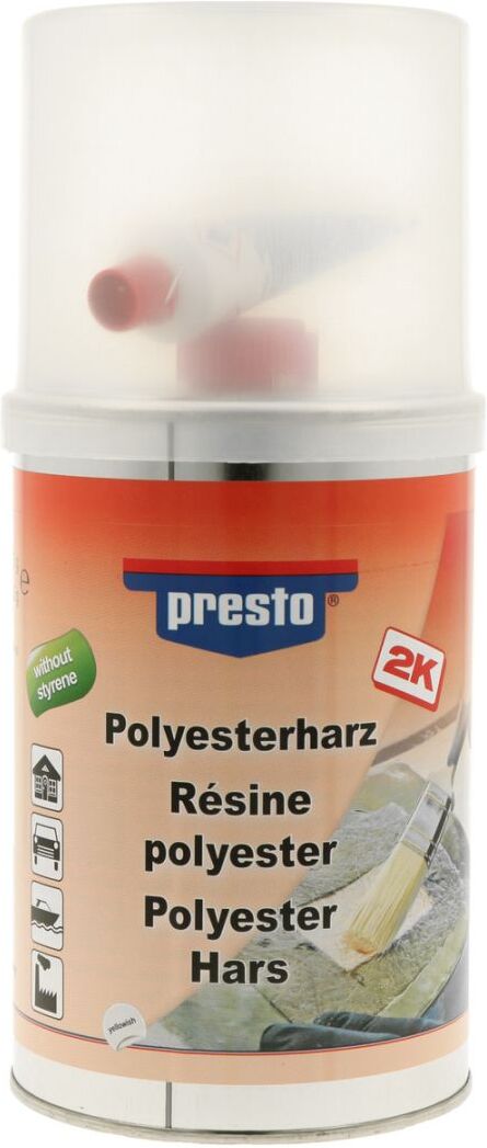 european aerosols presto Polyesterharz + H., styrolfrei, gelb, 1,00 kg
