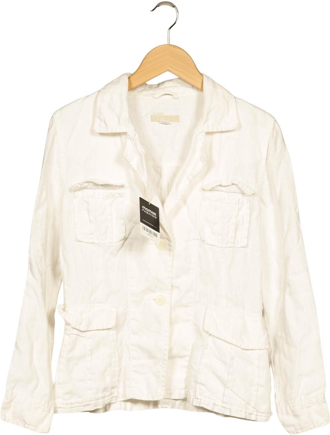 Closed Damen Jacke, Weiß, Gr. M, Leinen - Second Hand