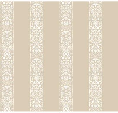 Rifle Paper Co. Estee Stripe Burgundy Wallpaper