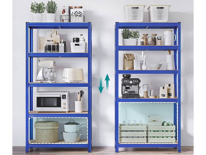 Étagère charges lourdes 180 cm 90 x 180 x 40cm Bleu 1 set