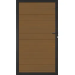 NewTechWood WPC Tor Portland UH24 - Teak (Schwarz) - 100 x 180 cm