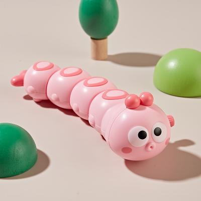 Multisell Products Hub Crawling Toys Parent Child Interactive Cute Animal, Cartoon Clockwork Caterpillar Baby Wind Up Toy For Kids Funny Gift pink