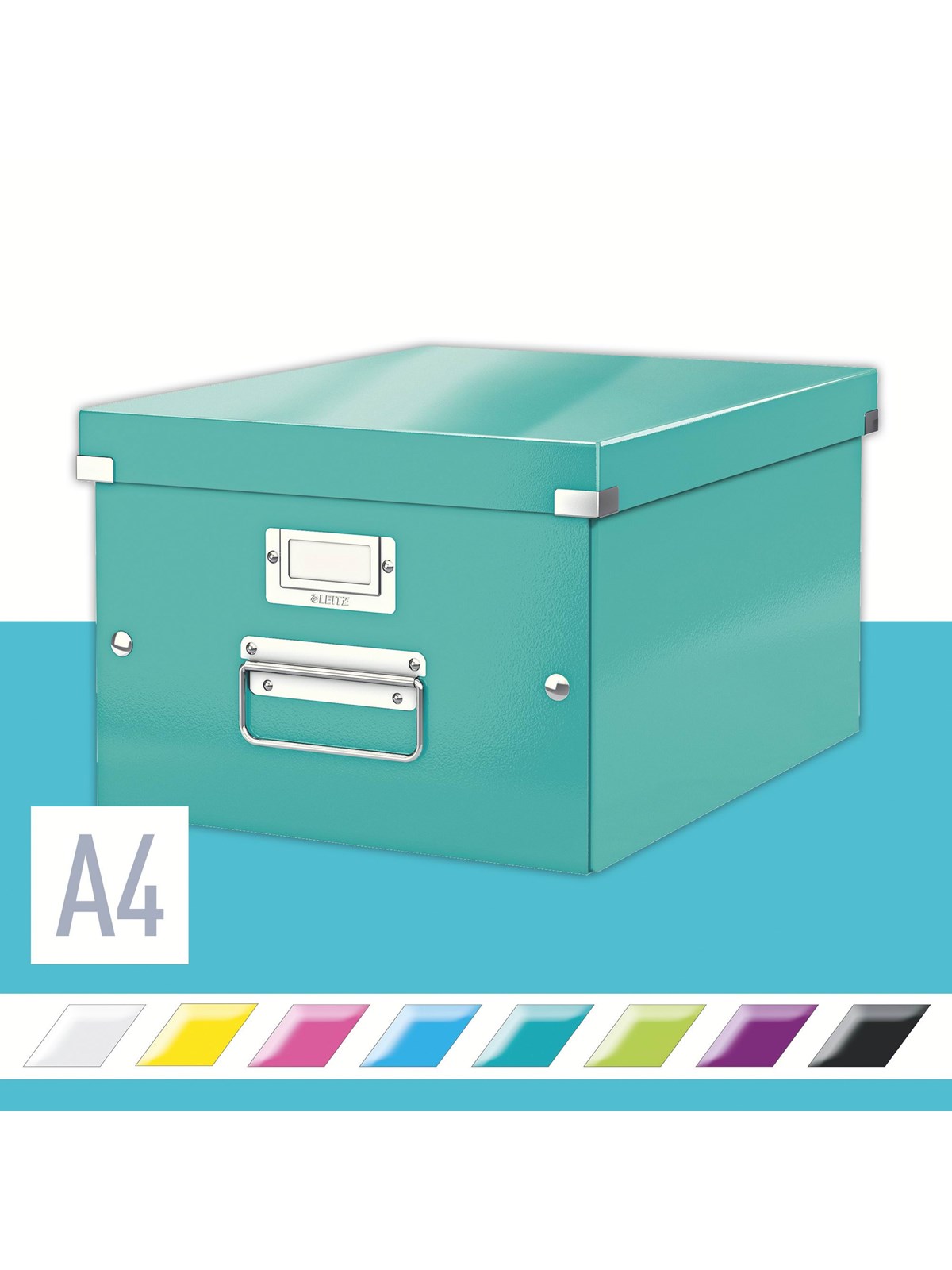 Leitz Click & Store WOW Aufbewahrungs- und Transportbox Mittel (Für A4) Eisblau