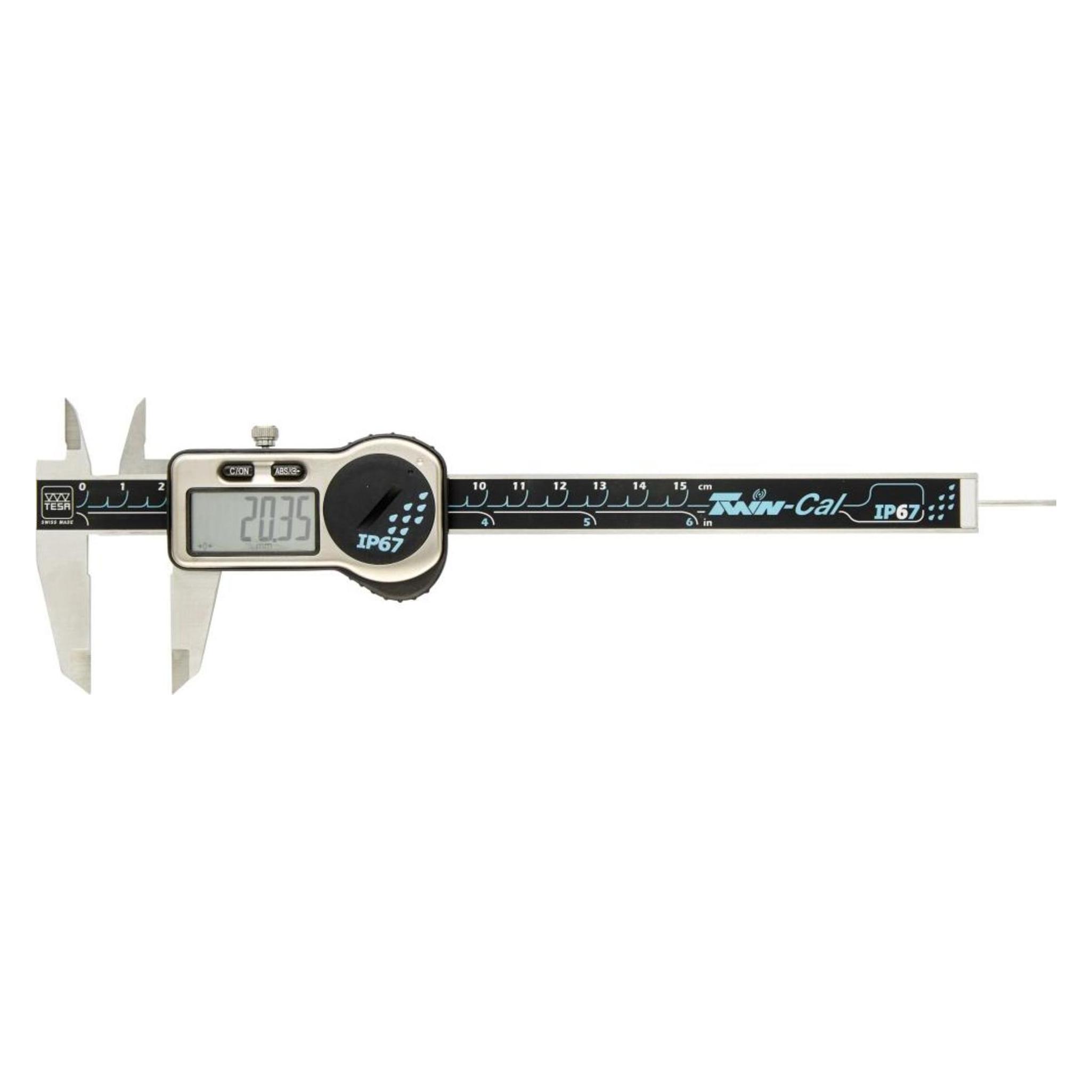 tesa Messschieber elektronisch 150mm ZW. 0.01mm TWIN-C (15 cm) (530320)