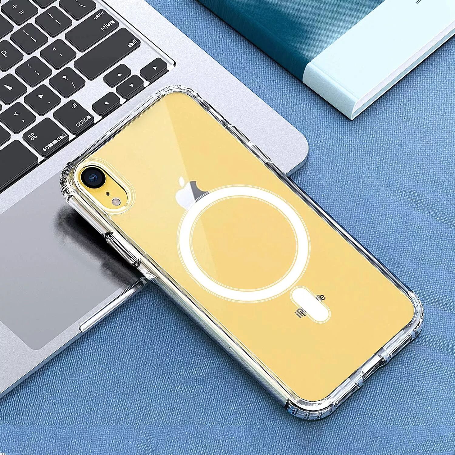 INF Mobile Case kompatibel mit iPhone X/XS MagSafe Charging Support Clear/White