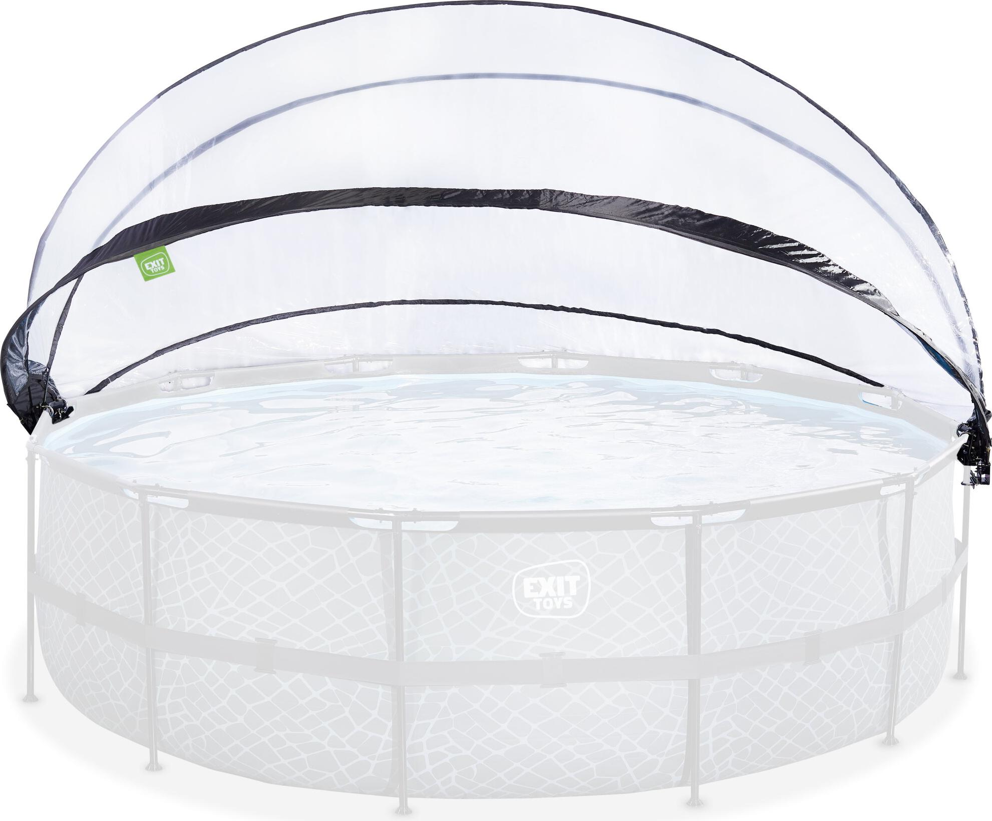 EXIT Pool Überdachung ECO ø488cm, Pool Dome, Universal, Pool-Zubehör, Wetterfest