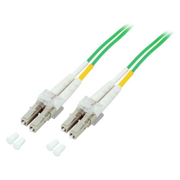 EFB Elektronik Duplex Jumper LC-LC 50/125µ, OM5, LSZH, limettengrün (0.50 m) (O0319.0,5OM5)