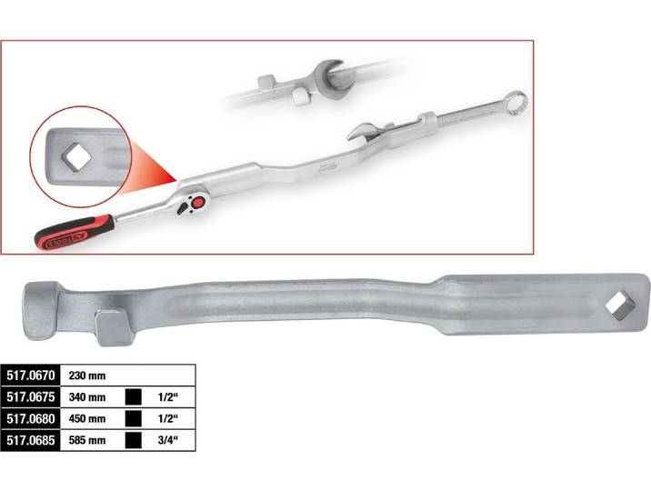 KS-Tools 517.0670 Rallonge de clé\, 340 mm