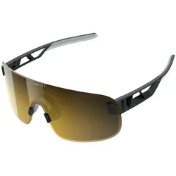 Poc, Unisex, Sportbrille, Elicit Sportbrille (Black, Uranium Black, Gold), Schwarz, Gold
