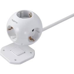 Sygonix SY-4535062 Steckdosenwürfel Weiß Schutzkontakt 1 St.