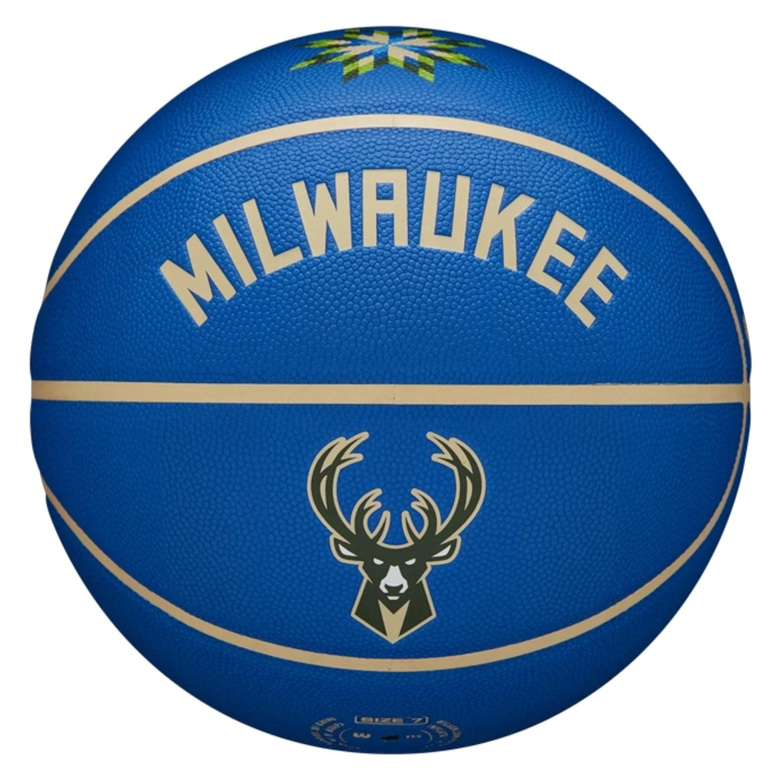 Wilson Nba Team City Collector Basketball Milwaukee Bucks (7) (WZ4016417ID)